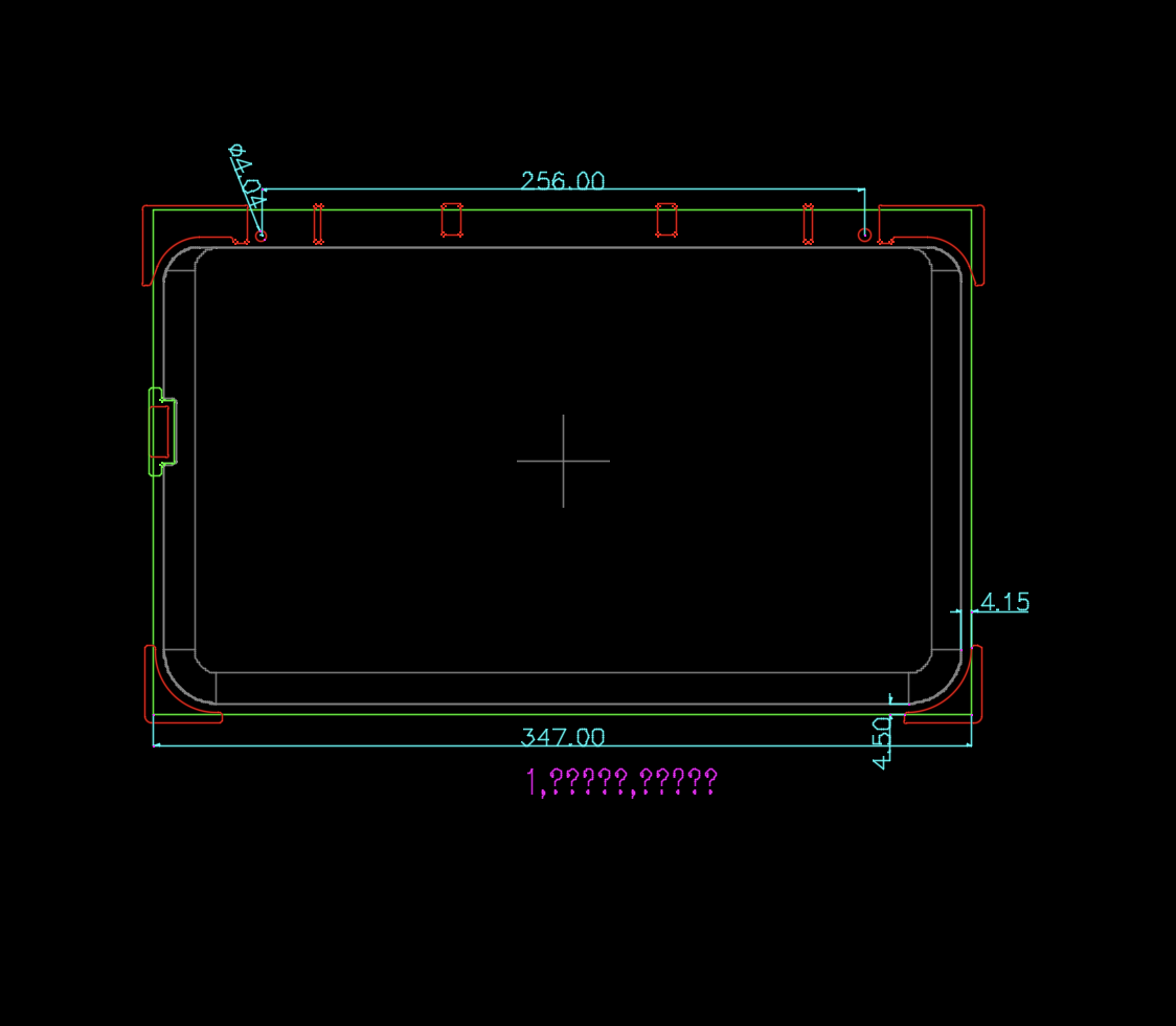 车机电脑外壳冲压切角模具设计图